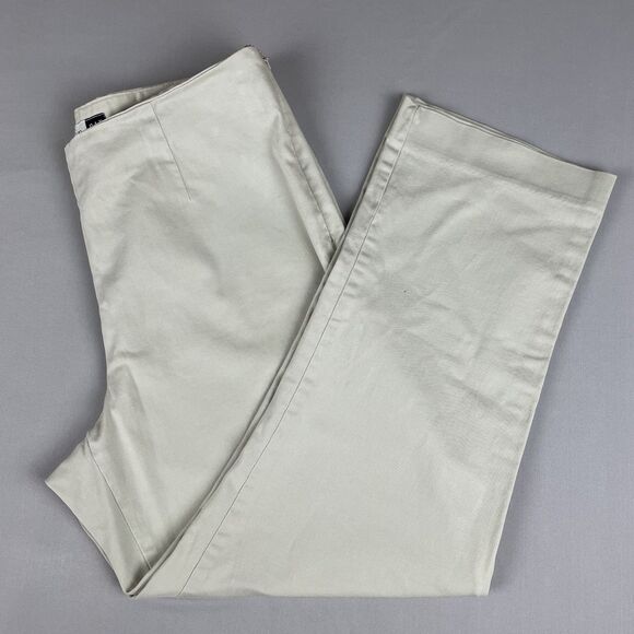 Gap Side Zip Stretch Capri Pants Women’s 8 Khakis Vintage Basic Preppy Essential - Picture 3 of 16